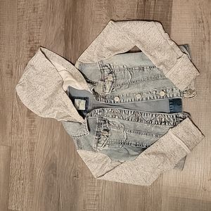 Girls Jean jacket hoodie